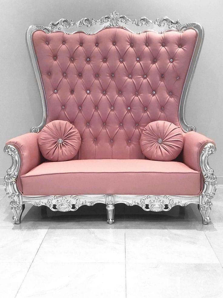Furnish Lap Throne 2-Seater Sofa ( Pink )