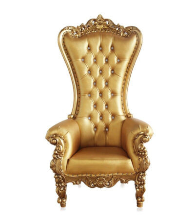 Furnish Lap High Back Banquet Party Restaurant Luxury Royal Dining Golden Throne Wedding Occasion Chairs 2 3