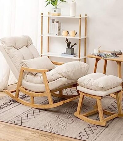 Furnish Lap - Fibre Rocking Chair - Furnish Lap Beige 3