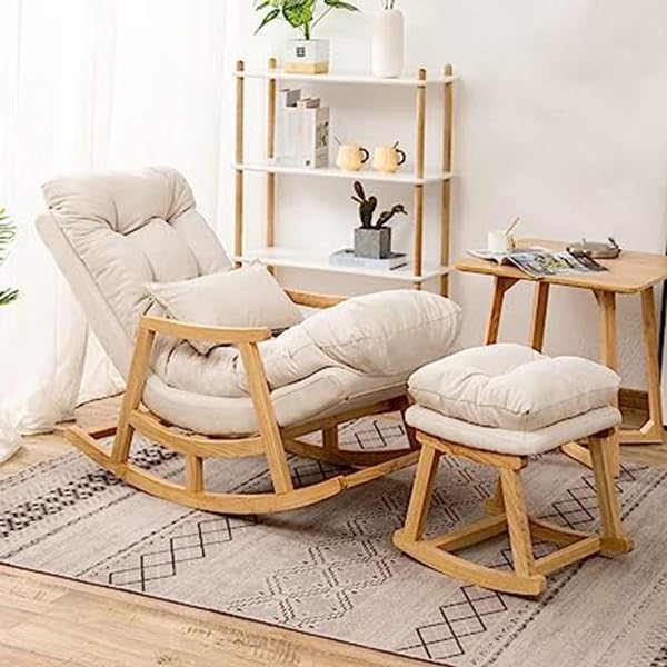 Furnish Lap - Fibre Rocking Chair - Furnish Lap Beige 3