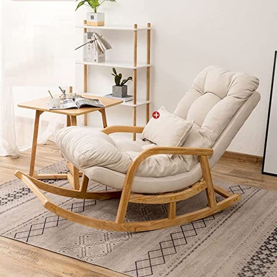 Fibre Rocking Chair - Furnish Lap Beige
