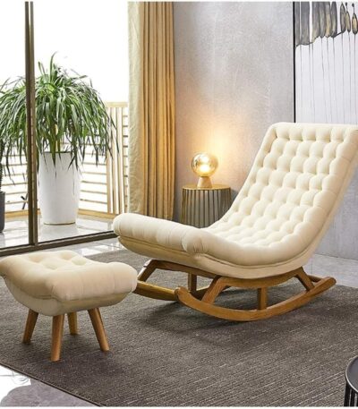 Furnish Lap Garden Rocking Chairs (Beige)