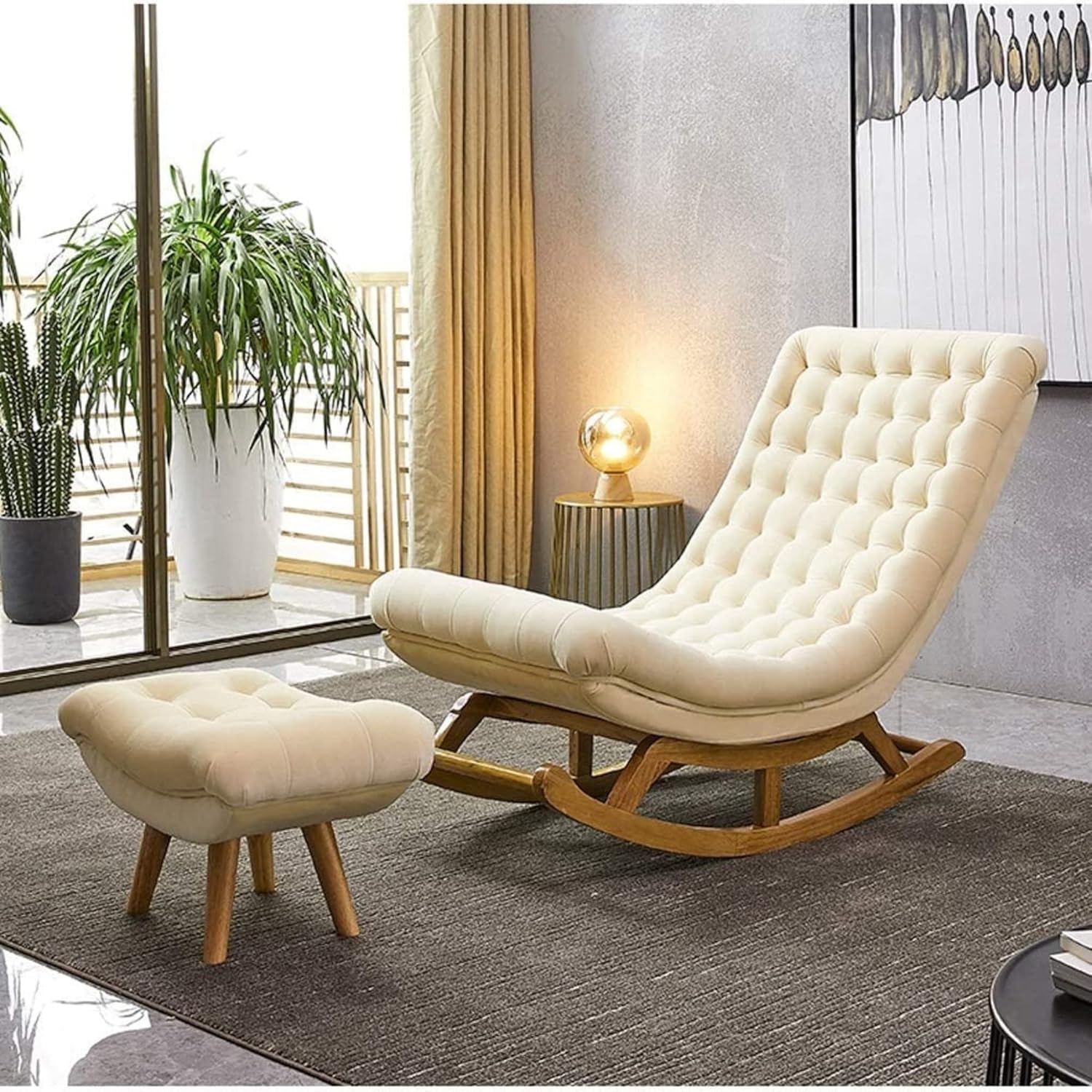 Furnish Lap Garden Rocking Chairs (Beige) Furnish Lap Garden Rocking Chairs (Beige)