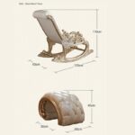 Furnish Lap Hand Carved Rocking Chair in Golden 1