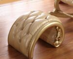 Furnish Lap Hand Carved Rocking Chair in Golden 3