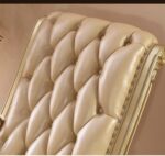 Furnish Lap Hand Carved Rocking Chair in Golden 5