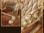 Furnish Lap Hand Carved Rocking Chair in Golden 6