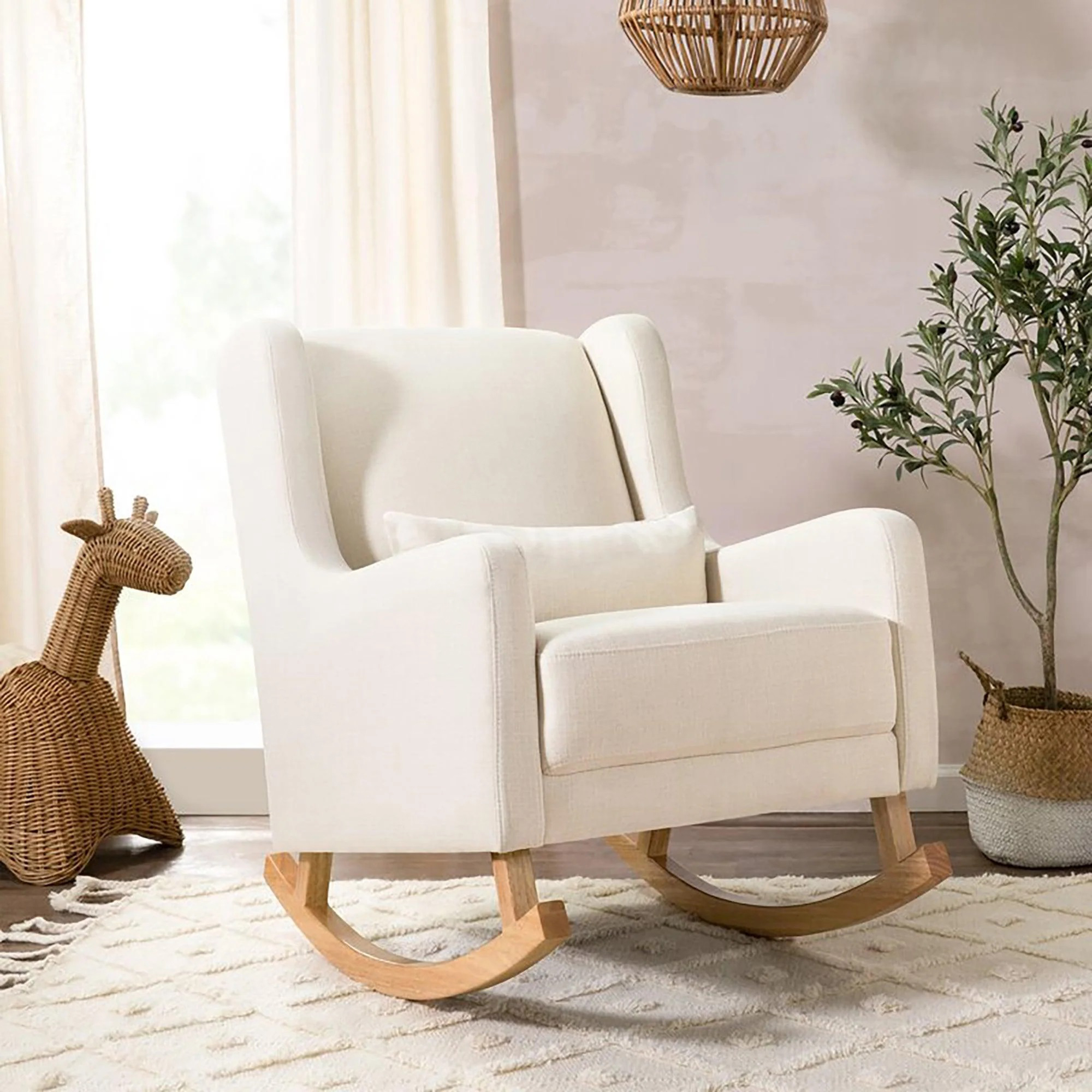 Furnish Lap Kai Rocking Chair ( Beige ) (3) Furnish Lap Kai Rocking Chair ( Beige ) (3)