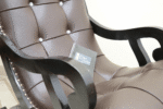 Furnish Lap Rocking Chair with Foot Rest (Walnut )