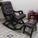Furnish Lap Rocking Chairs with Foot Rest ( Walnut