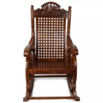 Furnish Lap Solid Sheesham Wood Grandpa Rocking Chair