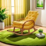 Furnish Lap Wooden Rocking Chair ( Muatard )