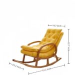 Furnish Lap Wooden Rocking Chair ( Muatard ) 1
