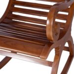 Furnish Lap Solid Sheesham Wood Rocking Chair with Premium Honey Finish | Perfect for Home Interior - Image 3