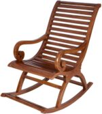 Furnish Lap - Solid Sheesham Wood Rocking Chair for Home